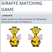 Giraffe Matching Game