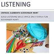 Critical Elements Scavenger Hunt