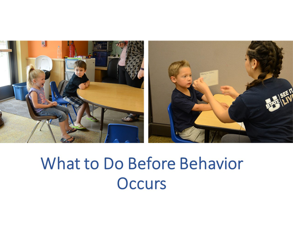 9. What To Do Before Behavior Occurs